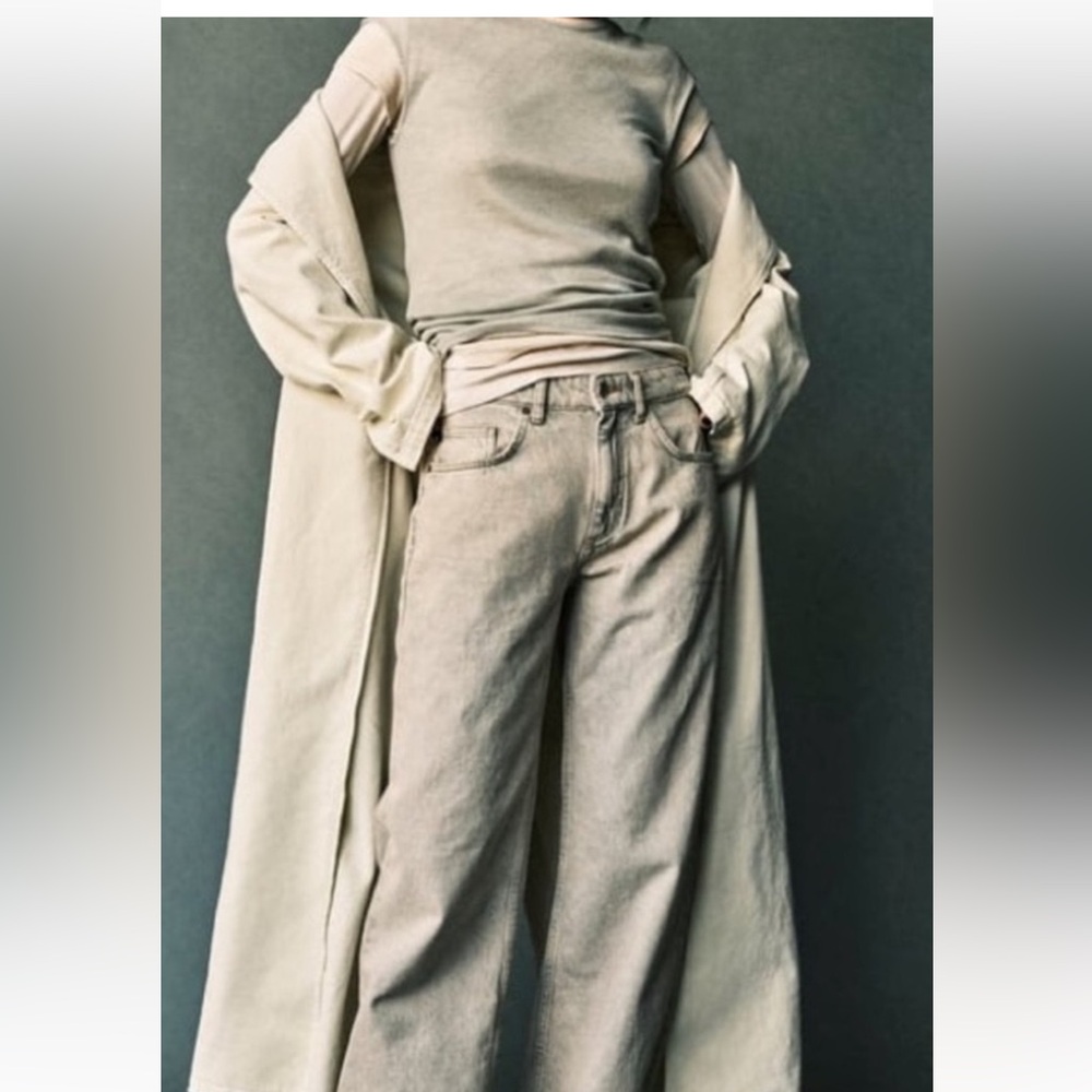 Zara denim trench coat